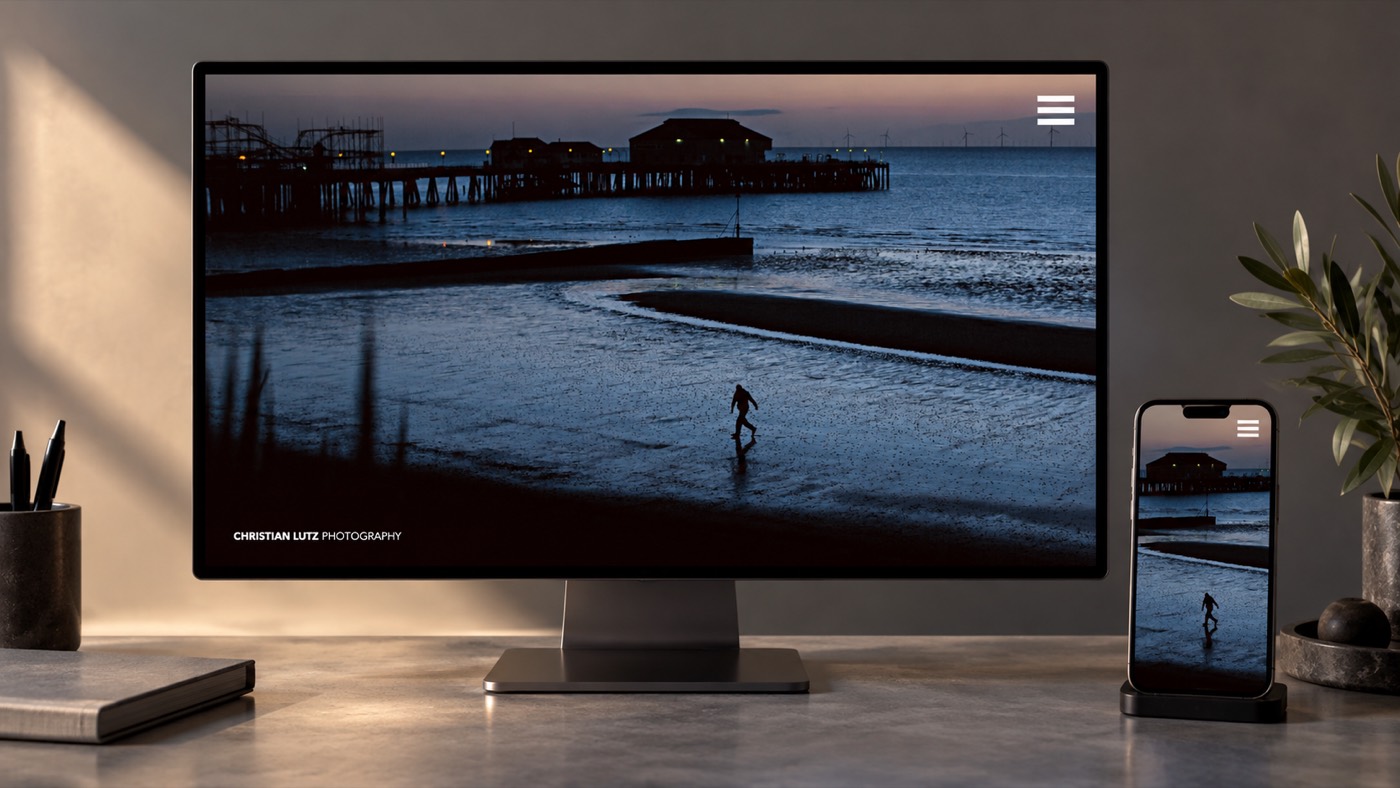 Site de Christian Lutz, photographe documentaire, présenté sur ordinateur, tablette et smartphone
