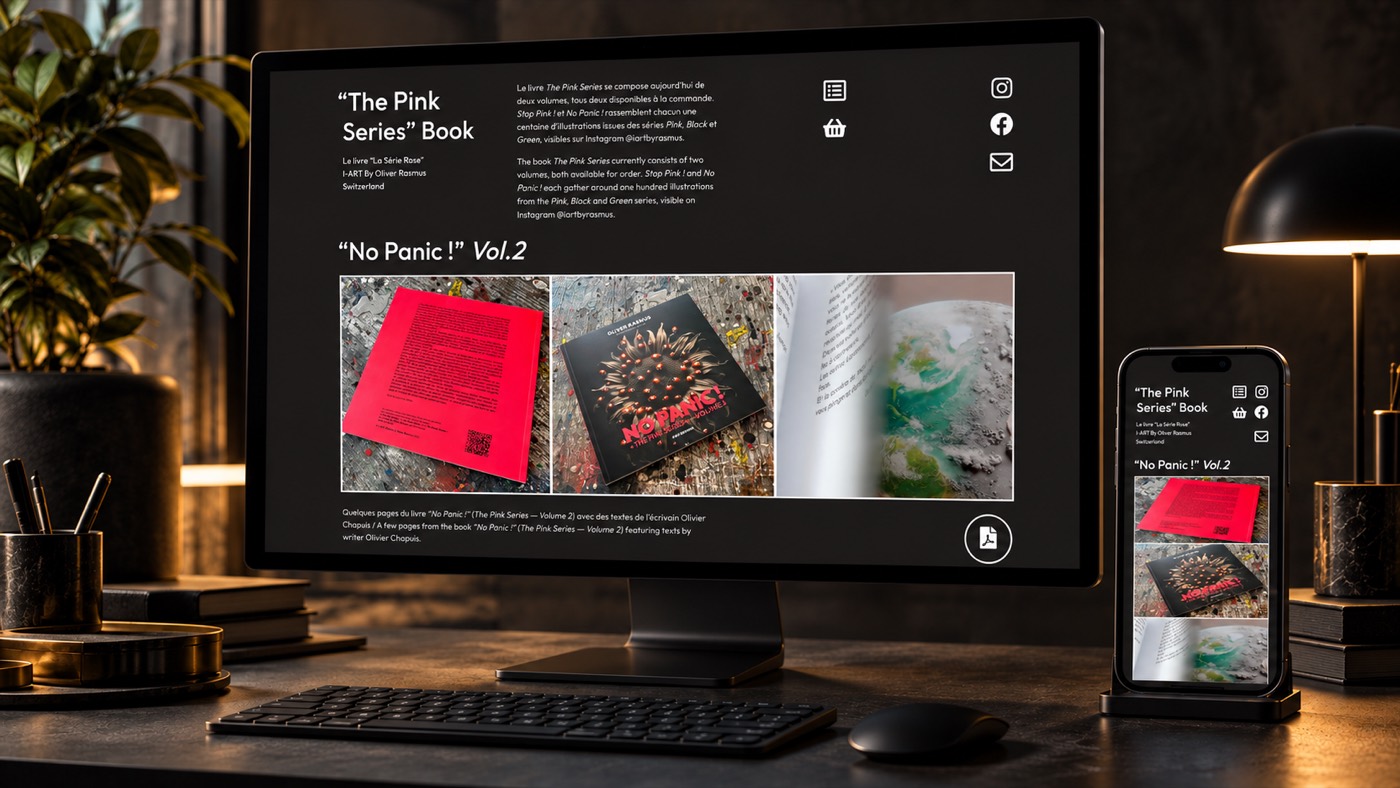 The Pink Series Book d’I-ART sur ordinateur et smartphone
